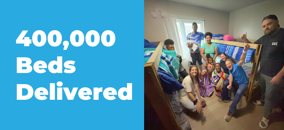 400,000 Beds Delivered: A Milestone Built by Volunteers